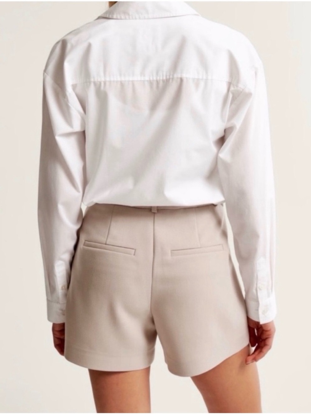 Abercrombie & Fitch New with Tags Medium Tan Trouser Shorts Sloane - Picture 5 of 5